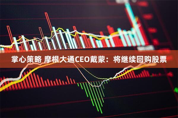 掌心策略 摩根大通CEO戴蒙：将继续回购股票