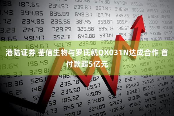 港陆证券 荃信生物与罗氏就QX031N达成合作 首付款超5亿元